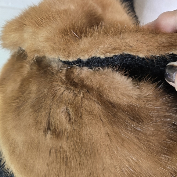 Vtg 60s Curlinda black Faux Curly Persian Lamb Mink Princess Coat - Picture 13 of 15